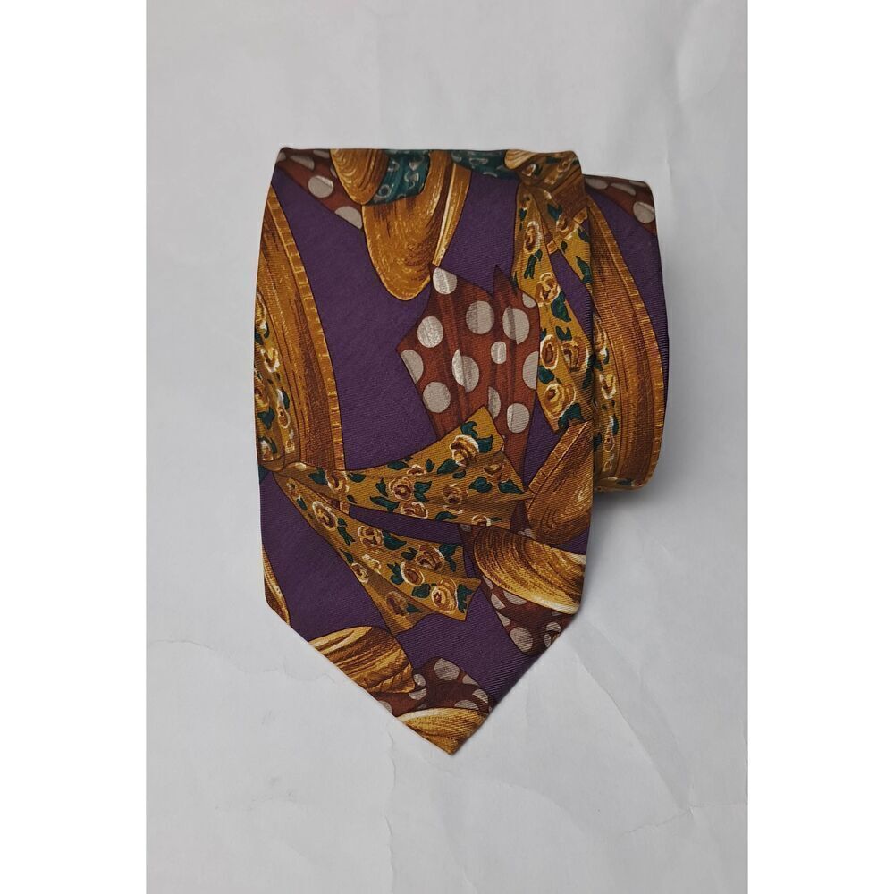 Christian Dior Pure Silk-Woven in Italy "Hats" Designer Tie L=58'  W=3.75'
